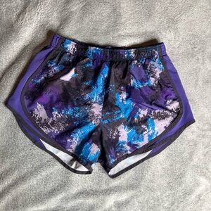 Nike Dri-FIT Purple Shorts with Blue Accents